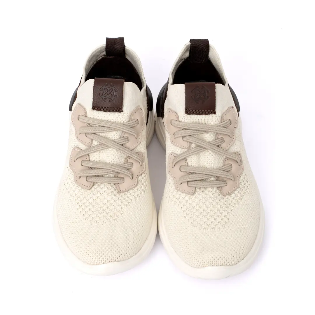 Kids Smart Casual Sneakers In Knitted Upper